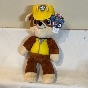 Paw Patrol Rubble Plush - Yellow and Brown